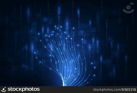Vector Abstract futuristic technology background concept, Illustration high digital