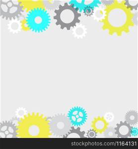 Vector abstract gears background
