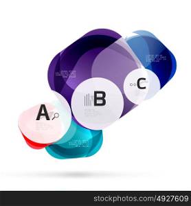 Vector abstract gem stones. Vector abstract gem stones with infographics options