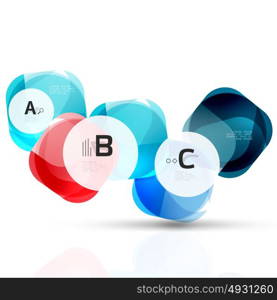 Vector abstract gem stones. Vector abstract gem stones with infographics options