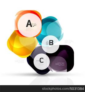 Vector abstract gem stones. Vector abstract gem stones with infographics options
