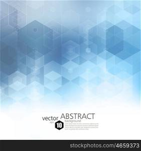 Vector Abstract geometric background. Template brochure design. Vector Abstract geometric background. Template brochure design. Blue hexagon shape