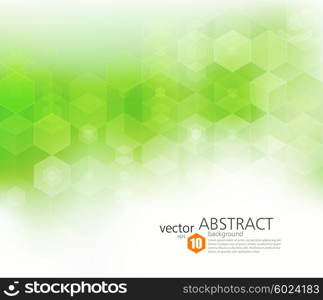 Vector Abstract geometric background. Template brochure design. Vector Abstract geometric background. Template brochure design. Green hexagon shape