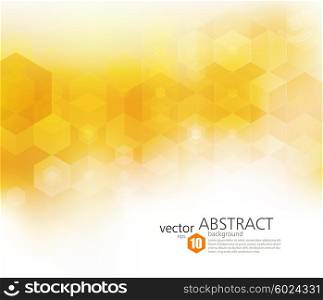 Vector Abstract geometric background. Template brochure design. Vector Abstract geometric background. Template brochure design. Orange hexagon shape