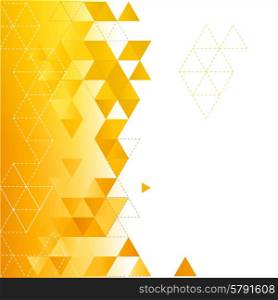 Vector abstract geometric background with triangle. Vector color abstract geometric banner with triangle shapes.