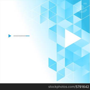 Vector abstract geometric background with triangle. Vector color abstract geometric banner with triangle shapes.