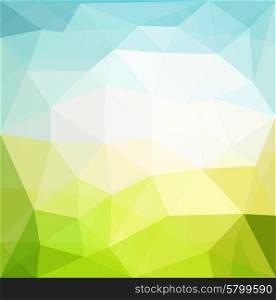 Vector abstract geometric background with triangle. Vector color abstract geometric banner with triangle shapes. Low poly background