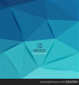 Vector abstract geometric blue background with triangle