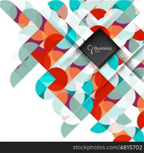 Vector abstract geometric composition. Vector template background for workflow layout, diagram, number options or web design