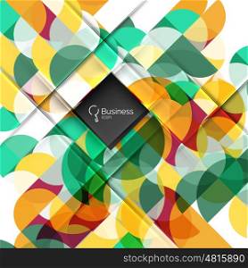 Vector abstract geometric composition. Vector template background for workflow layout, diagram, number options or web design