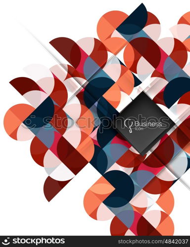 Vector abstract geometric composition. Vector template background for workflow layout, diagram, number options or web design