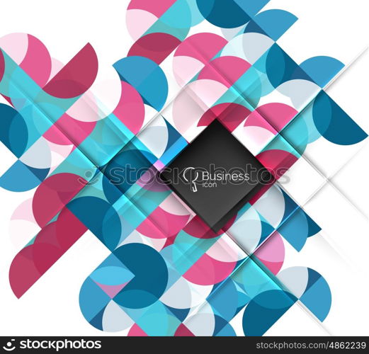 Vector abstract geometric composition. Vector template background for workflow layout, diagram, number options or web design