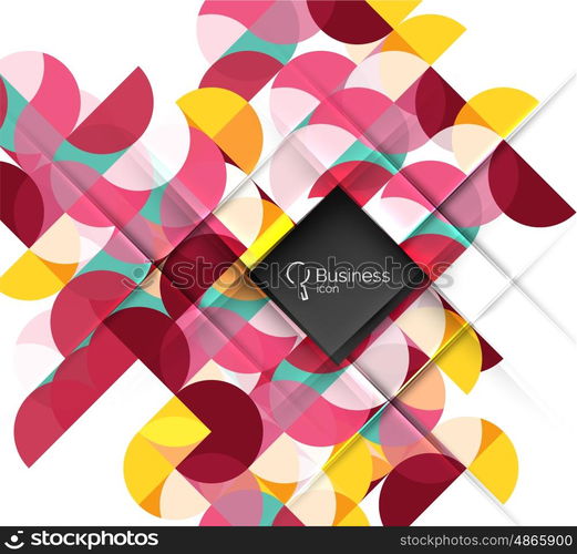 Vector abstract geometric composition. Vector template background for workflow layout, diagram, number options or web design