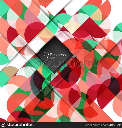 Vector abstract geometric composition. Vector template background for workflow layout, diagram, number options or web design