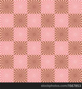 Vector abstract geometric forms background with distortion effect. Rhythmic seamless pattern. geometric forms background with distortion effect