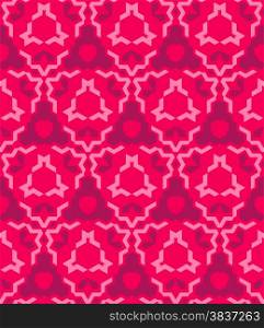 vector abstract geometric kaleidoscopic red pink seamless pattern&#xA;