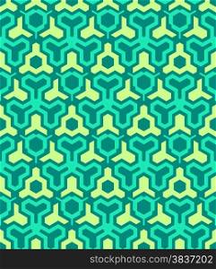 vector abstract geometric kaleidoscopic yellow green seamless pattern&#xA;