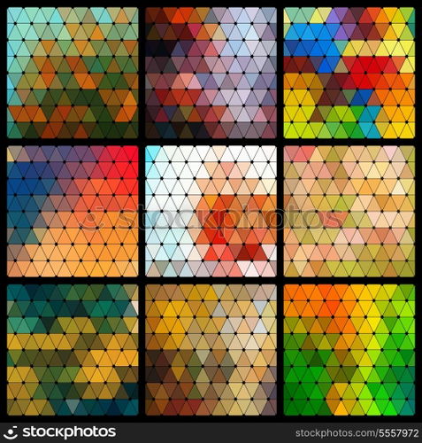 Vector Abstract Geometric Pattern Set