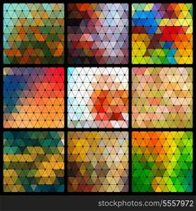 Vector Abstract Geometric Pattern Set