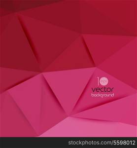 Vector abstract geometric pink background with triangle