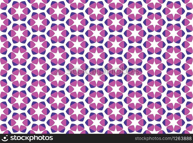 Vector abstract geometric seamless pattern, background texture. In purple, violet and white colors.