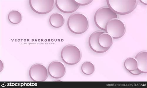 Vector Abstract geometric shape. 3d circle background.Vector Illustration For Wallpaper, Banner, Background, Card, landing page , etc