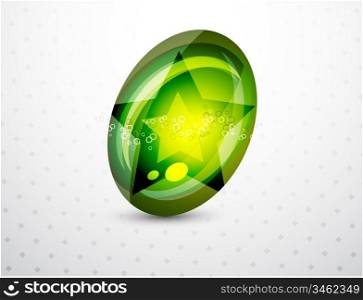 Vector abstract glass shape