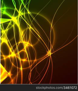 Vector abstract glowing background