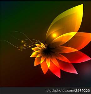 Vector abstract glowing background
