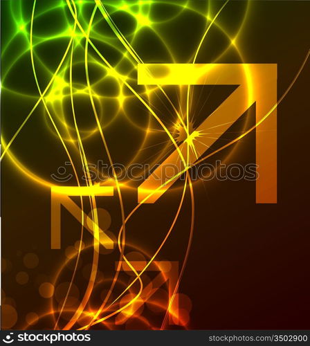 Vector abstract glowing background