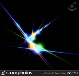 Vector abstract glowing background