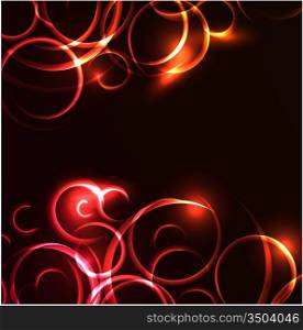 Vector abstract glowing swirl background