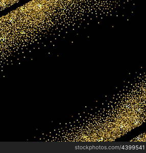Vector abstract golden shining background for design