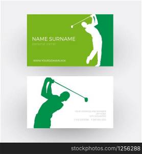Vector abstract Golf club competition tournament background. Professional business card
