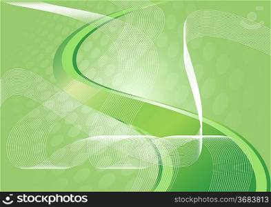 ""Vector abstract green background; clip-art""