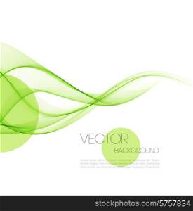 Vector Abstract green curved lines background. Brochure design. Abstract curved lines background. Template brochure design
