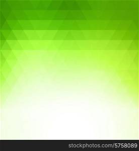 Vector Abstract green geometric technology background with triangle