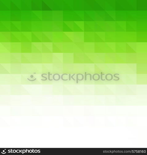 Vector Abstract green geometric technology background with triangle