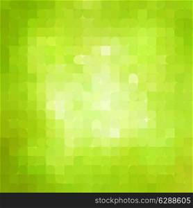 Vector Abstract green mosaic background. EPS 10