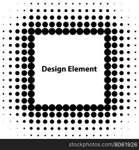 Vector abstract halftone design elements. Vector abstract halftone design elements. Halftone dots quare