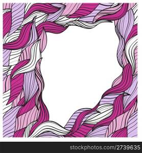 vector abstract hand-drawn frame for your text, clipping masks