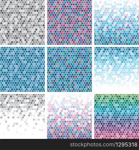 vector abstract hexagon tile backgrounds