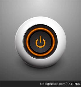 Vector abstract hi-tech button design