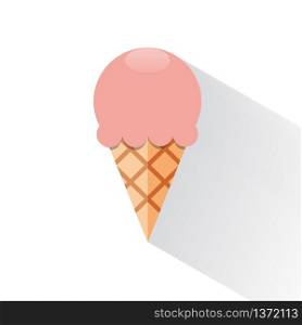 Vector abstract ice cream in flat design