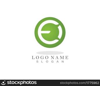 Vector - Abstract icons for letter E logo