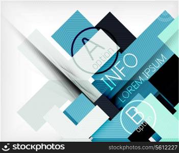 Vector abstract infographic background - business option design