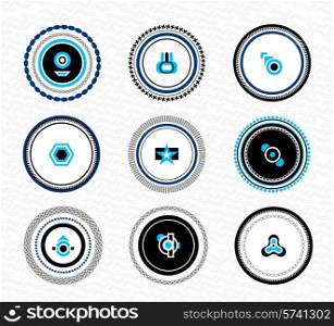 Vector abstract labels for your design