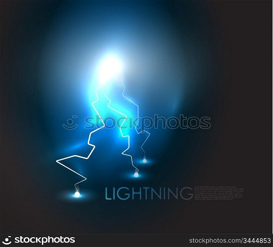 Vector abstract lighning background