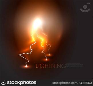 Vector abstract lighning background
