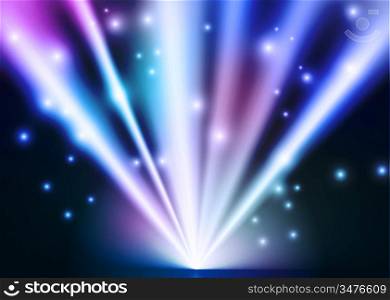 vector abstract lights background